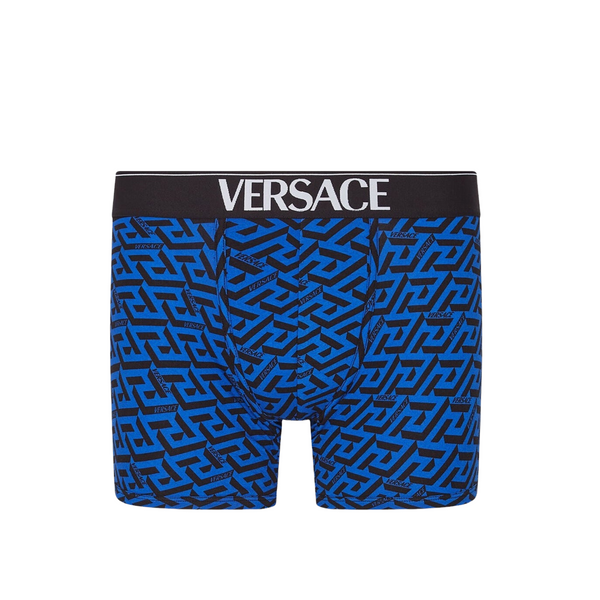 VERSACE LA GRECA TRUNKS BLUE-BLACK