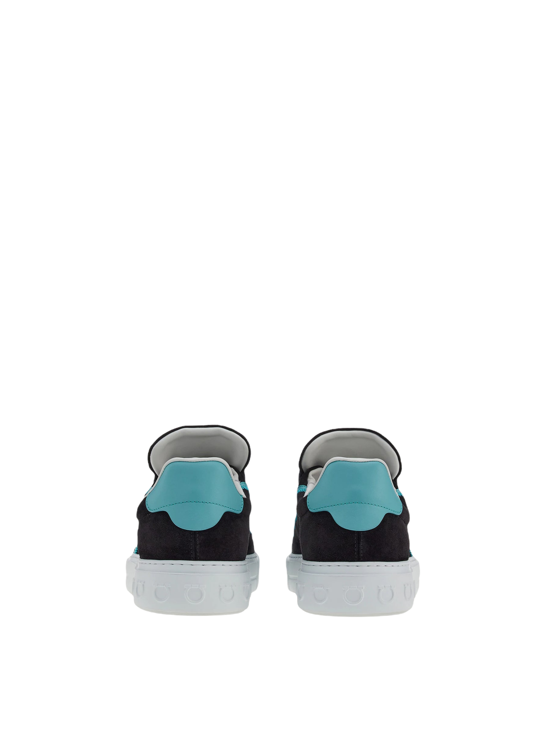 SALVATORE FERRGAMO GANCINI SNEAKER  Black/Turquoise