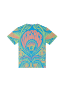 VERSACE MEDUSA MUSIC KIDS T-SHIRT NEON GREEN+SKY