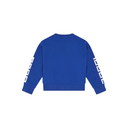 VERSACE KIDS LOGO SWEATSHIRT BLUE-WHT