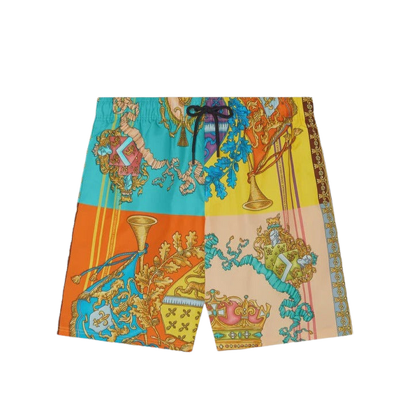 VERSACE ROYAL REBELLION MID-LENGTH SWIM SHORTS  MULTICOLOR