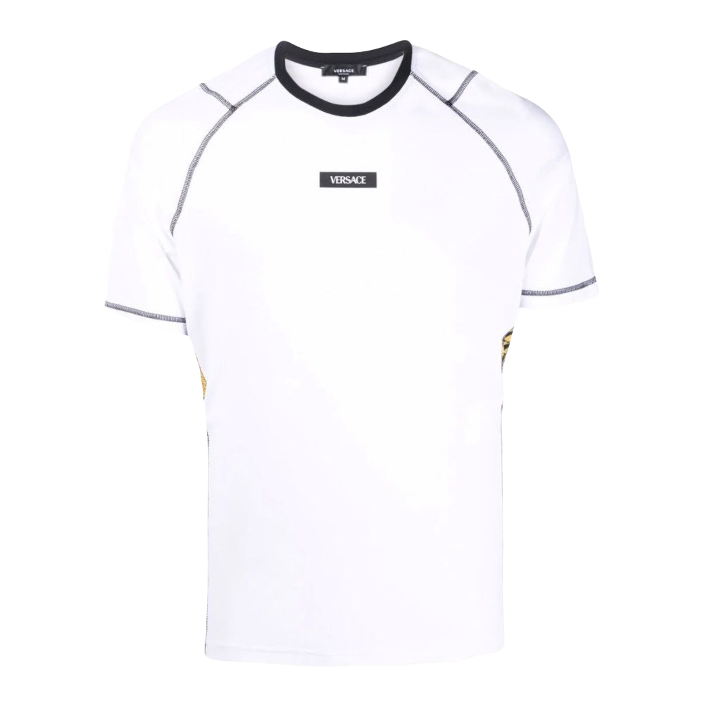 VERSACE RUNNING T-SHIRT WHITE-BLACK