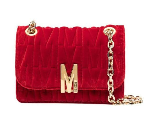 MOSCHINO VELVET M BAG